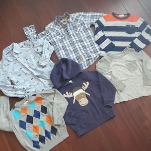 Boys XS 4 4T lot Carters Larry Mahan pearlsnap